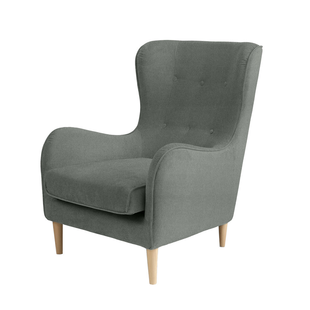 Fotoliu Fix tapitat cu stofa, Cozyboy Gri, l80xA85xH102 cm (3)