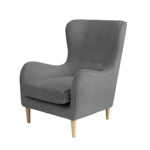 Fotoliu Fix tapitat cu stofa, Cozyboy Gri, l80xA85xH102 cm (3)