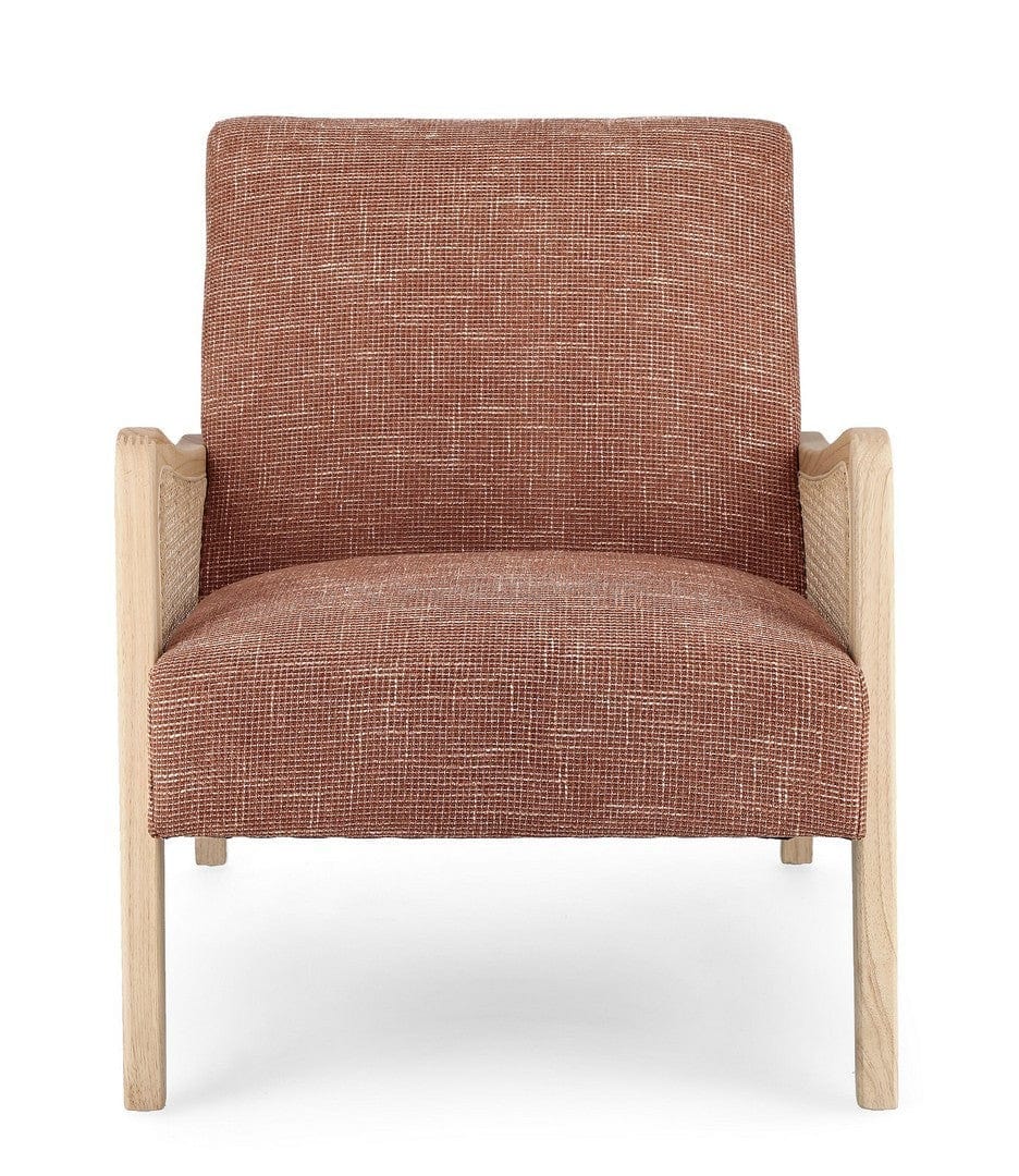 Fotoliu Fix tapitat cu stofa, Deanna Autumn Maro / Natural, l67,5xA82xH83 cm (2)