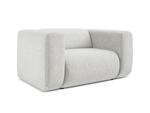 Makamii Fotoliu Fix tapitat cu stofa, Ekahi C1 Bej / Negru, l137xA89xH70 cm