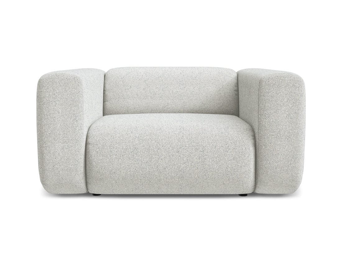 Makamii Fotoliu Fix tapitat cu stofa, Ekahi C1 Bej / Negru, l137xA89xH70 cm