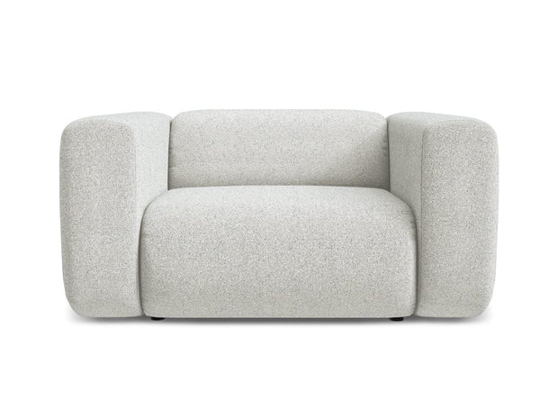 Makamii Fotoliu Fix tapitat cu stofa, Ekahi C1 Bej / Negru, l137xA89xH70 cm