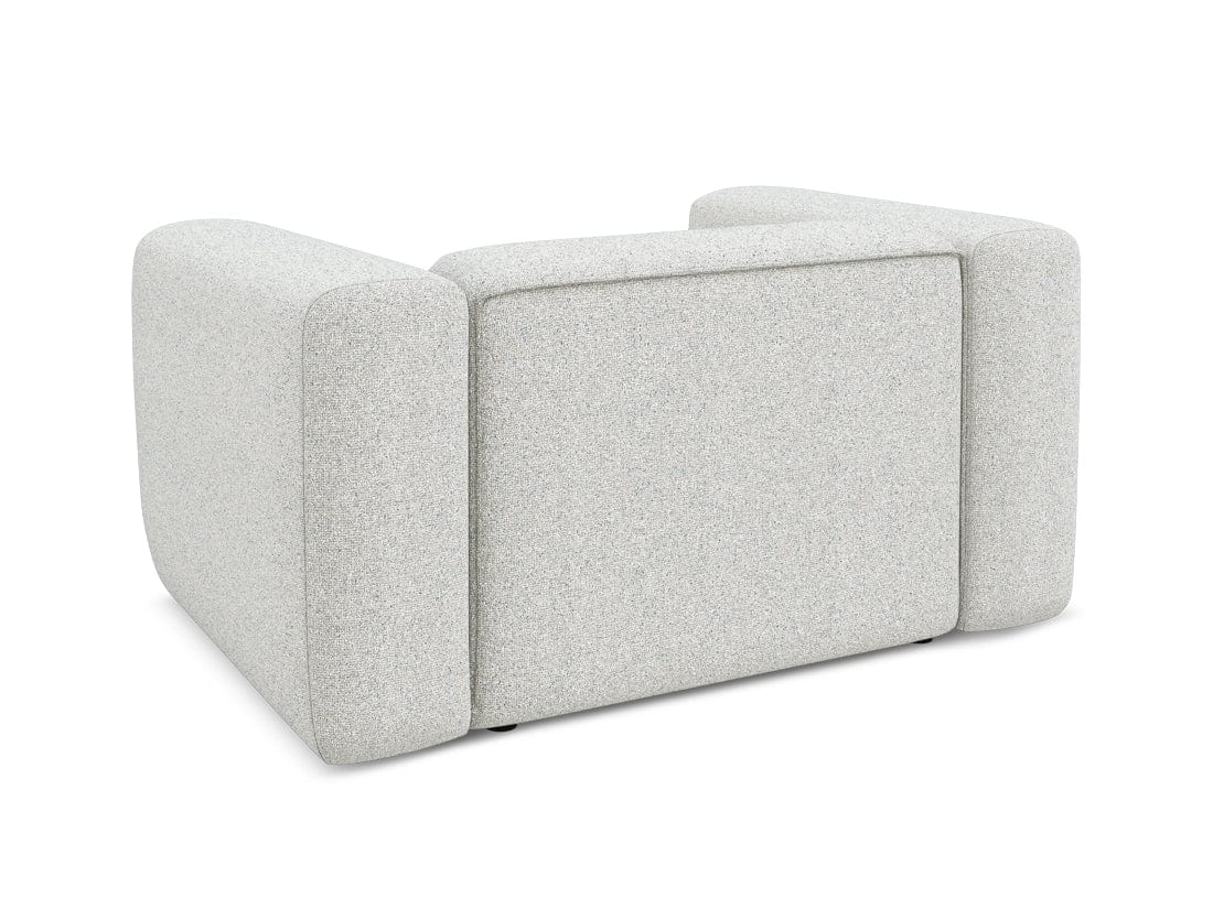 Makamii Fotoliu Fix tapitat cu stofa, Ekahi C1 Bej / Negru, l137xA89xH70 cm