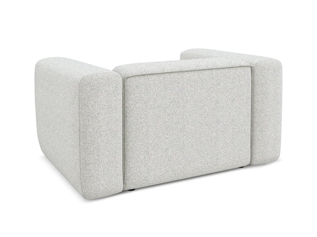 Makamii Fotoliu Fix tapitat cu stofa, Ekahi C1 Bej / Negru, l137xA89xH70 cm