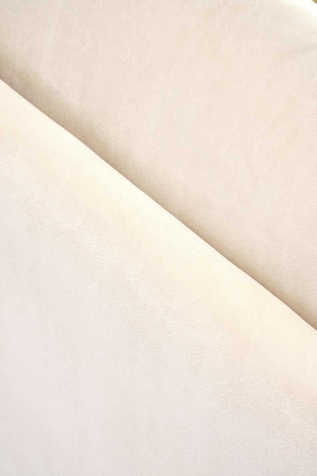 Fotoliu fix tapitat cu stofa, Ilario Velvet Natural / Bej / Negru, l64xA67xH77 cm (3)