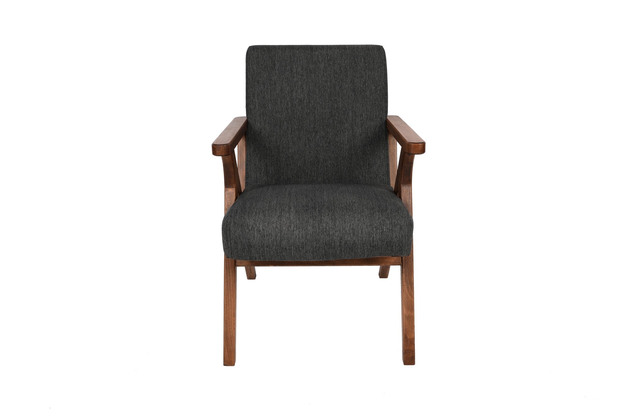 Fotoliu fix tapitat cu stofa, Melody Antracit / Fag, l64xA50xH93 cm (11)