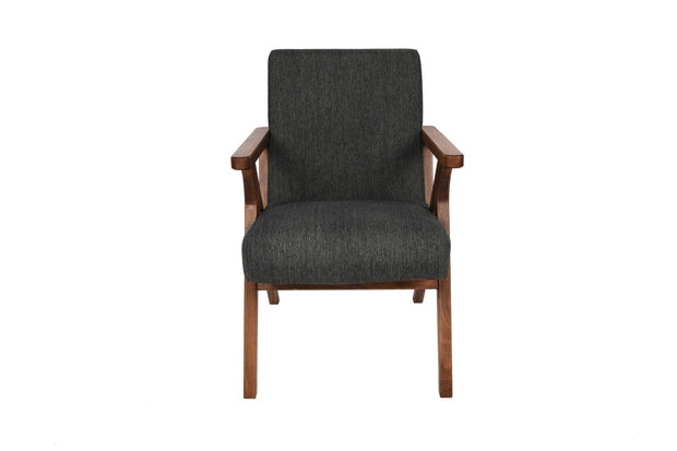 Fotoliu fix tapitat cu stofa, Melody Antracit / Fag, l64xA50xH93 cm (11)