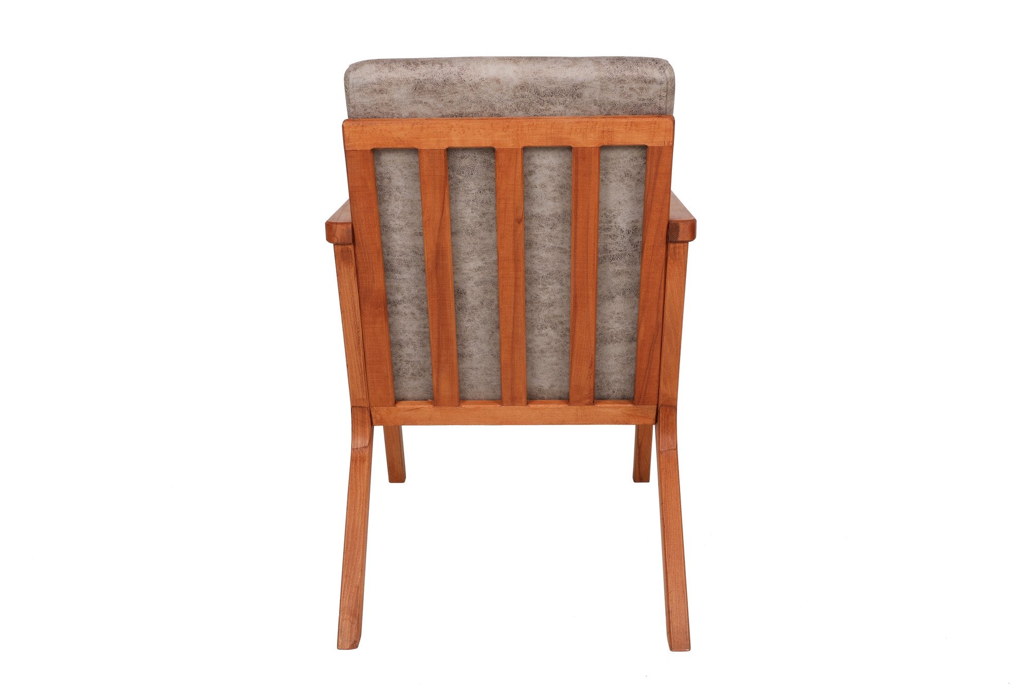 Asir Fotoliu fix tapitat cu stofa, Melody Gri / Fag, l64xA50xH93 cm