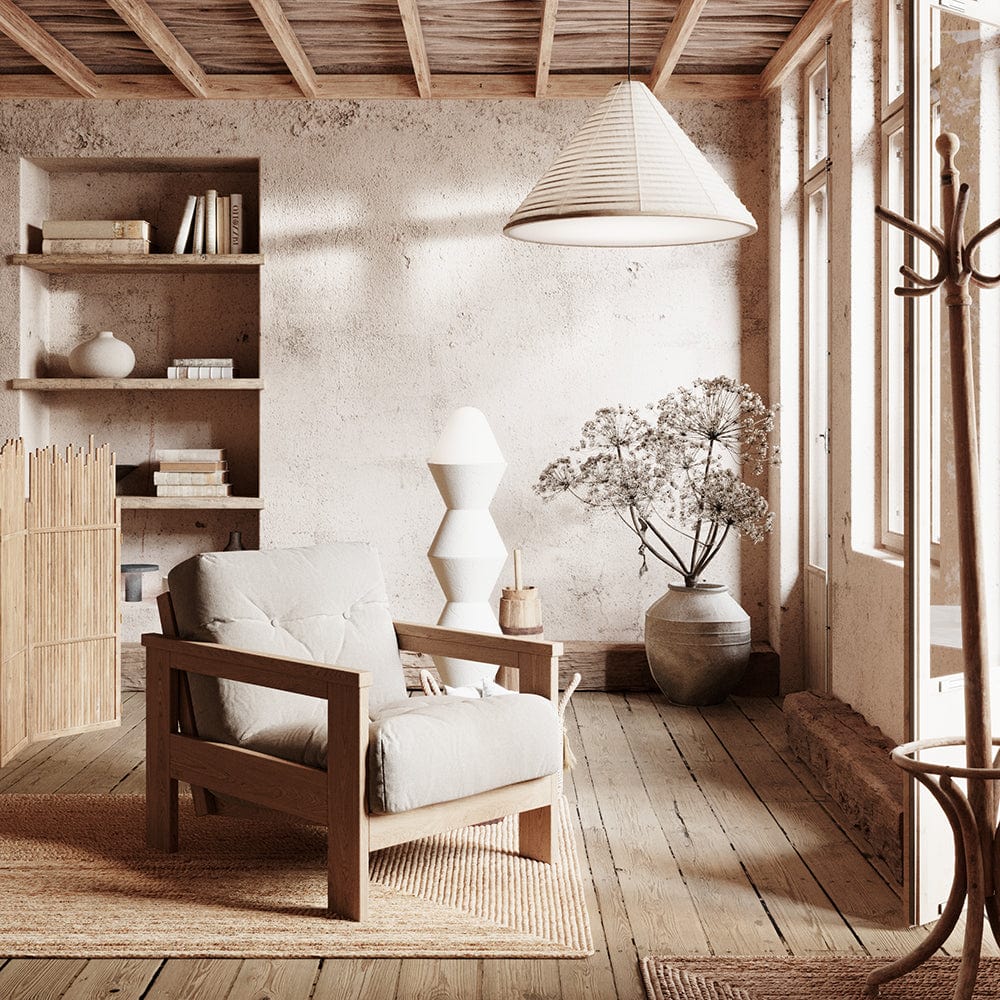 Fotoliu Fix tapitat cu stofa, Mexico Oil Bej, l75xA105xH83 cm (1)