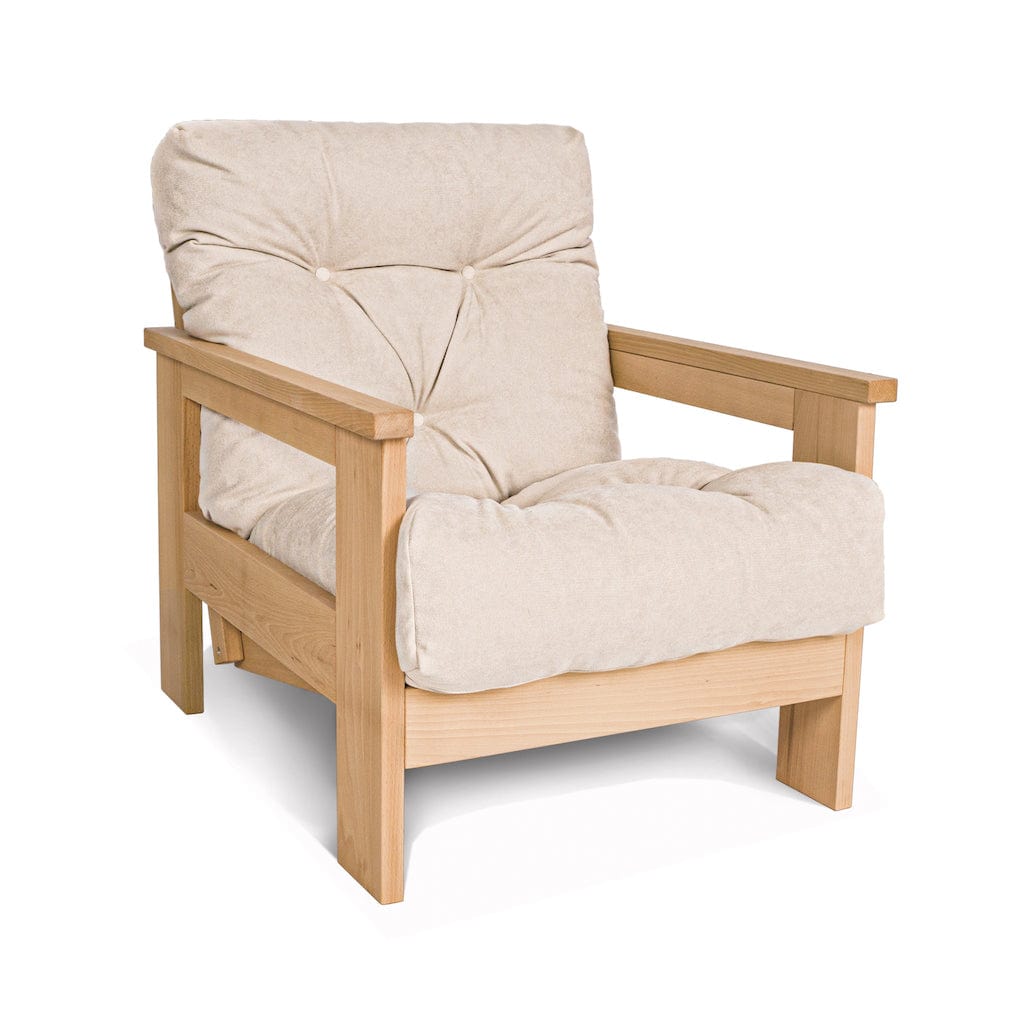 Fotoliu Fix tapitat cu stofa, Mexico Oil Crem, l75xA105xH83 cm