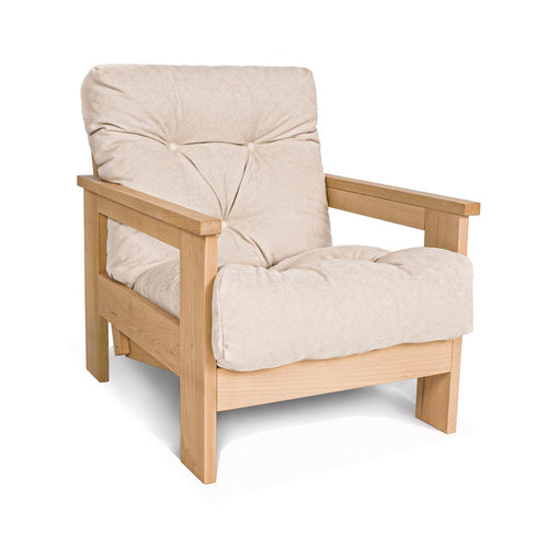 Fotoliu Fix tapitat cu stofa, Mexico Oil Crem, l75xA105xH83 cm