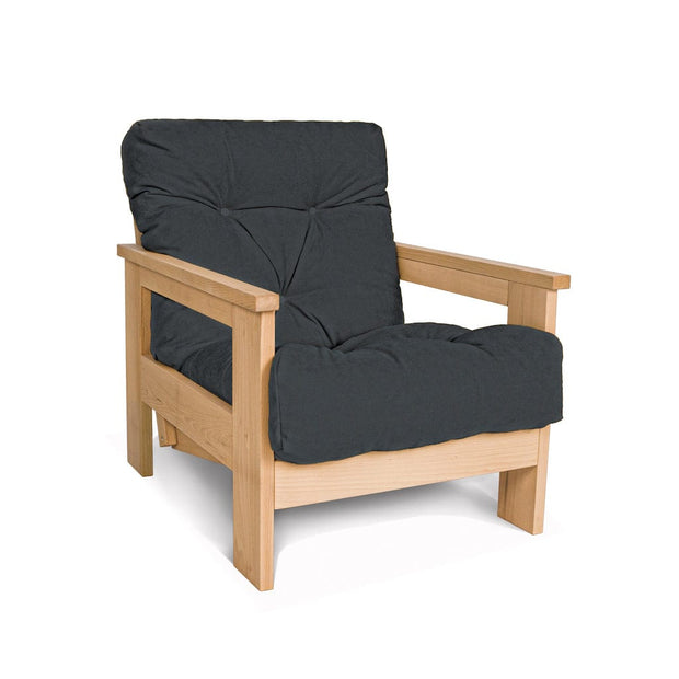 Fotoliu Fix tapitat cu stofa, Mexico Oil Grafit, l75xA105xH83 cm