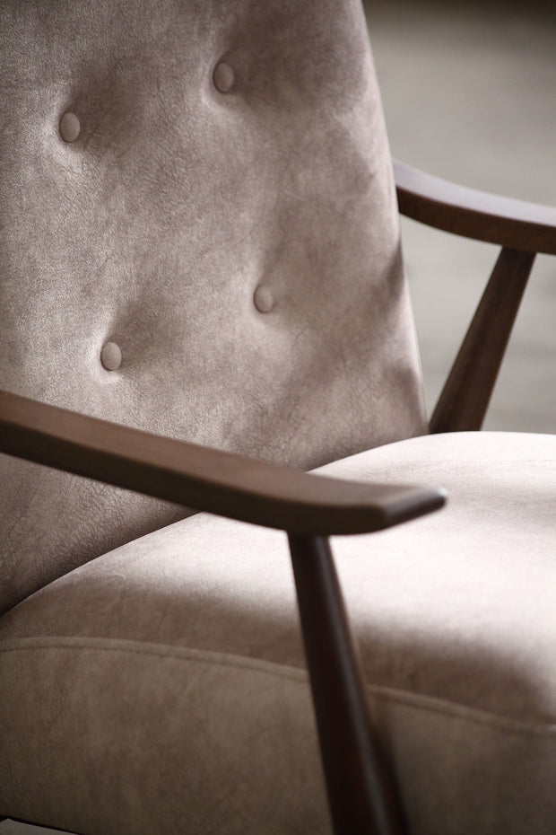 Fotoliu fix tapitat cu stofa Nadia Gri, l70xA80xH86 cm (5)