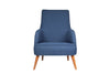Fotoliu fix tapitat cu stofa, Nathanial Bleumarin / Maro, l69xA89xH107 cm