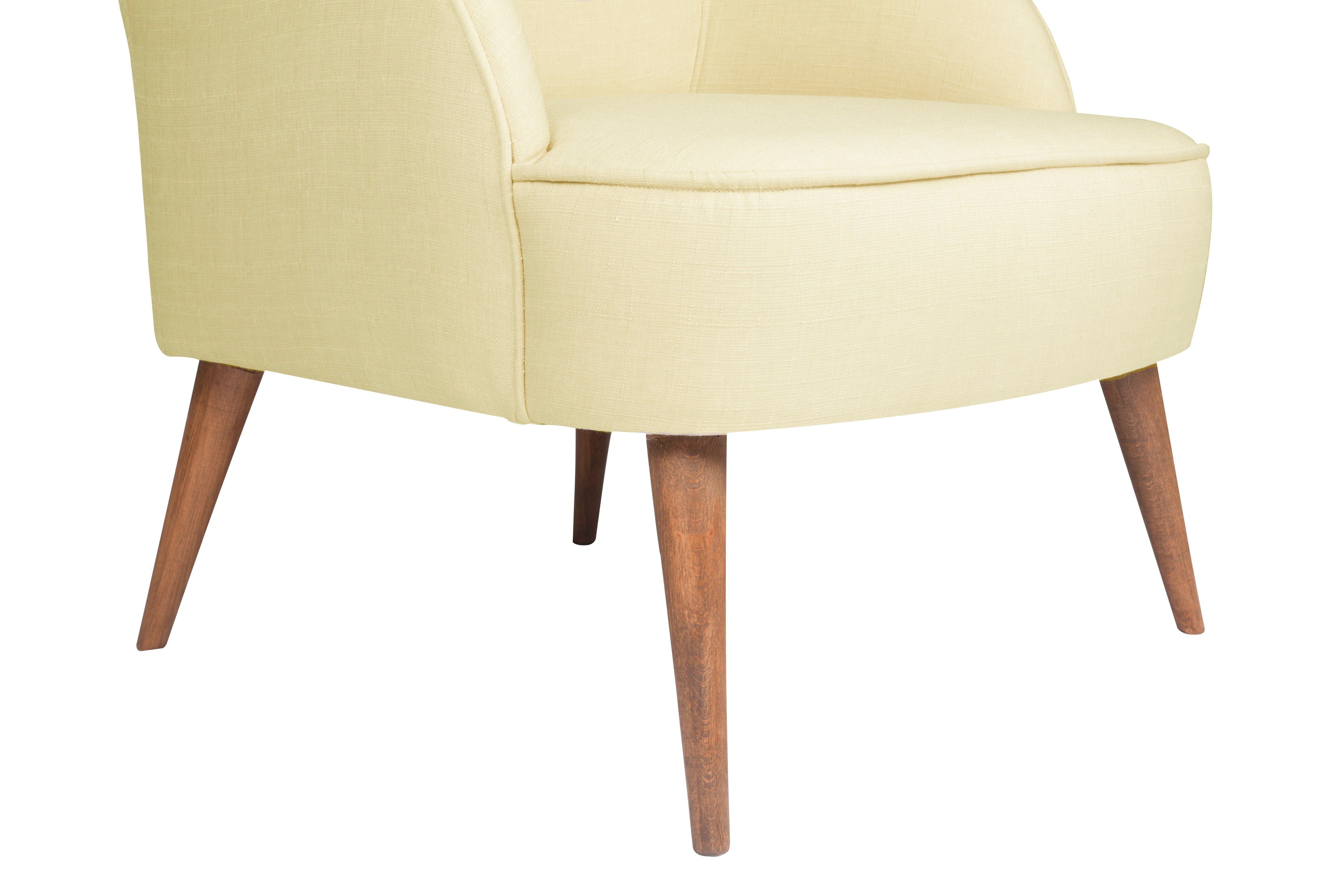 Fotoliu fix tapitat cu stofa, Nathanial Crem / Maro, l69xA89xH107 cm (3)