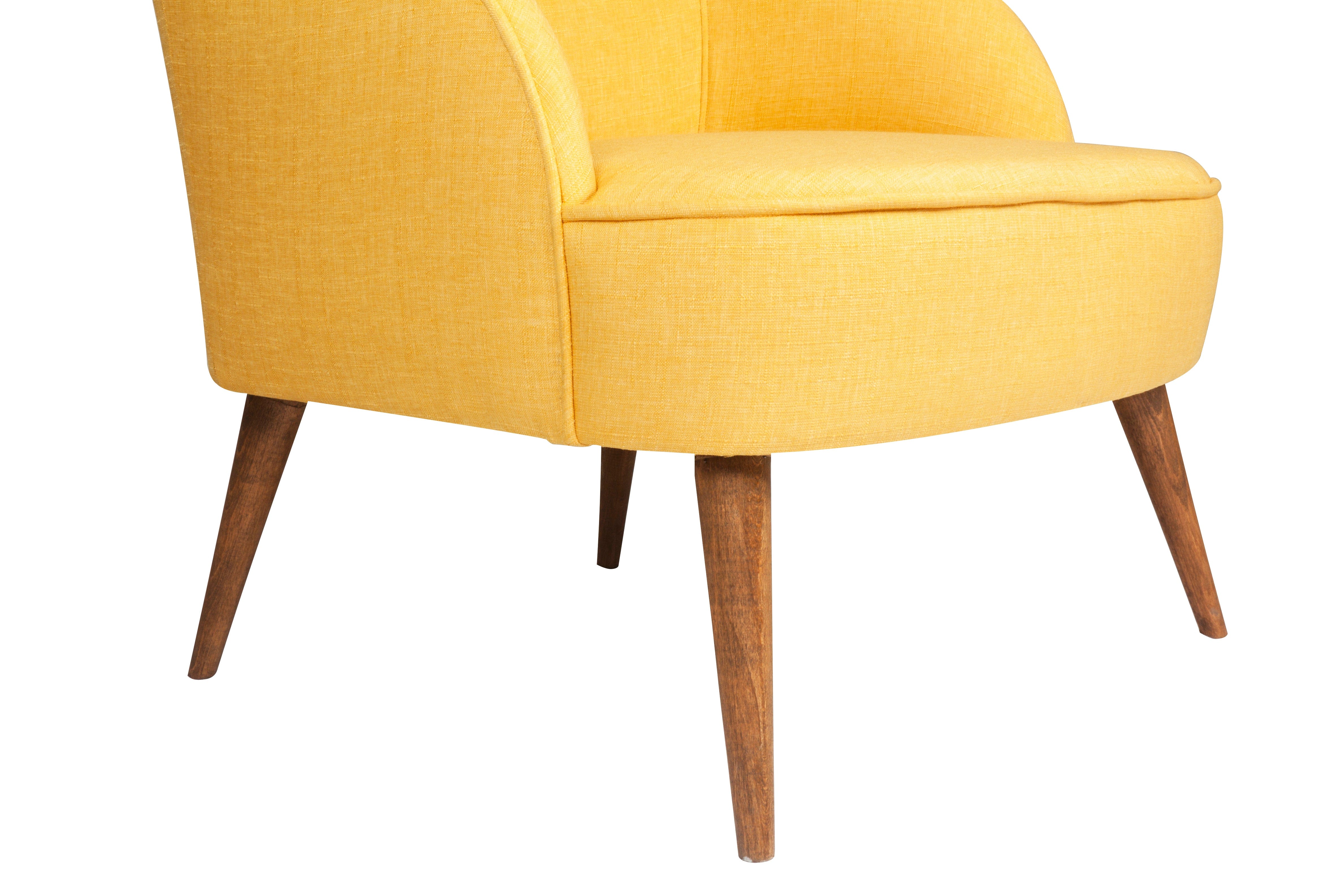 Fotoliu fix tapitat cu stofa, Nathanial Galben / Maro, l69xA89xH107 cm (3)