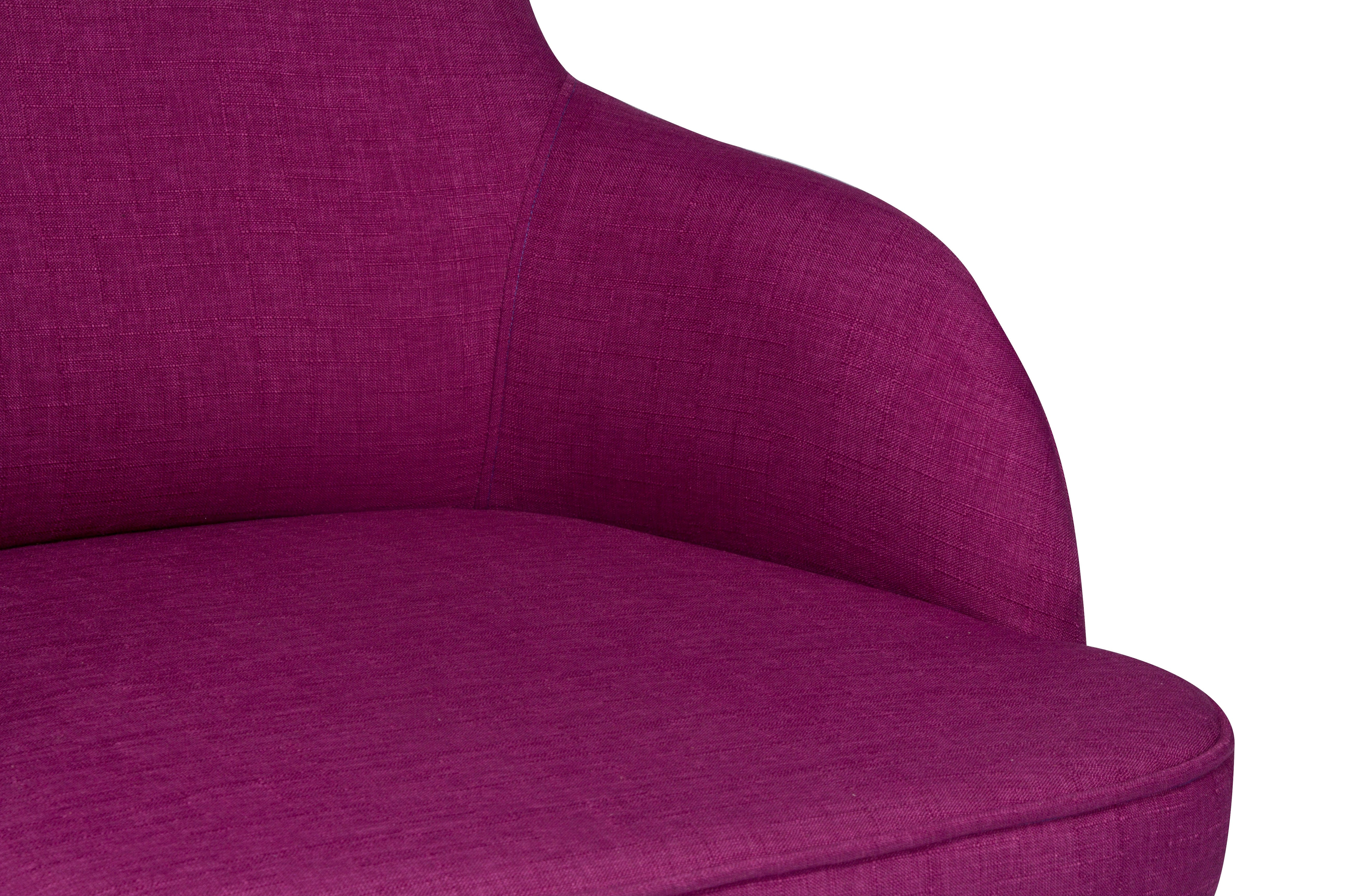 Fotoliu fix tapitat cu stofa, Nathanial Violet / Maro, l69xA89xH107 cm (2)