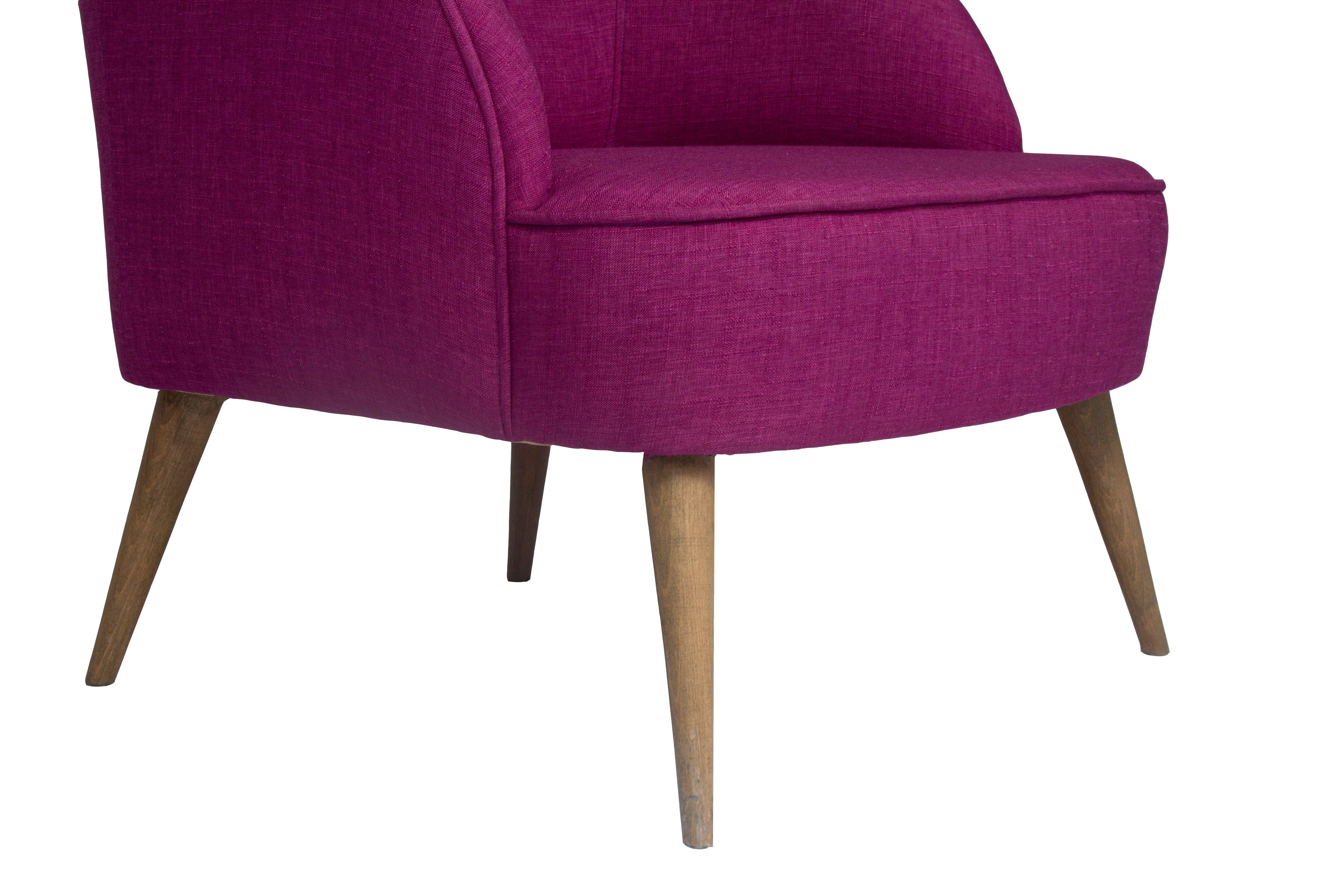 Fotoliu fix tapitat cu stofa, Nathanial Violet / Maro, l69xA89xH107 cm (3)