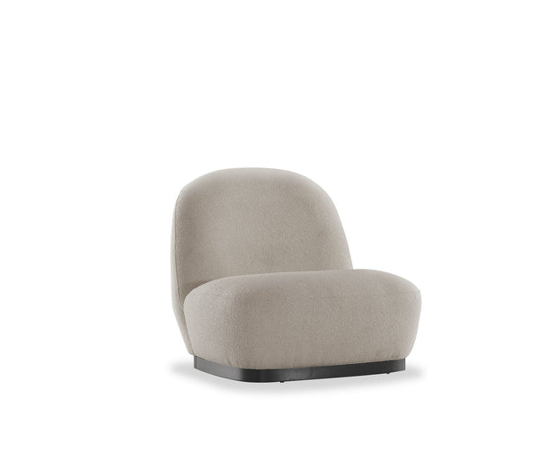 Fotoliu fix tapitat cu stofa New Moon Crem, l86xA92xH80 cm (3)