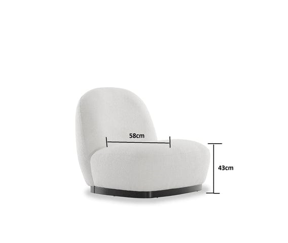 Fotoliu fix tapitat cu stofa New Moon Crem, l86xA92xH80 cm (5)