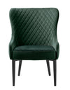Unique Furniture A/S Fotoliu Fix tapitat cu stofa, Ottowa Velvet Verde / Negru, l71xA63xH87 cm