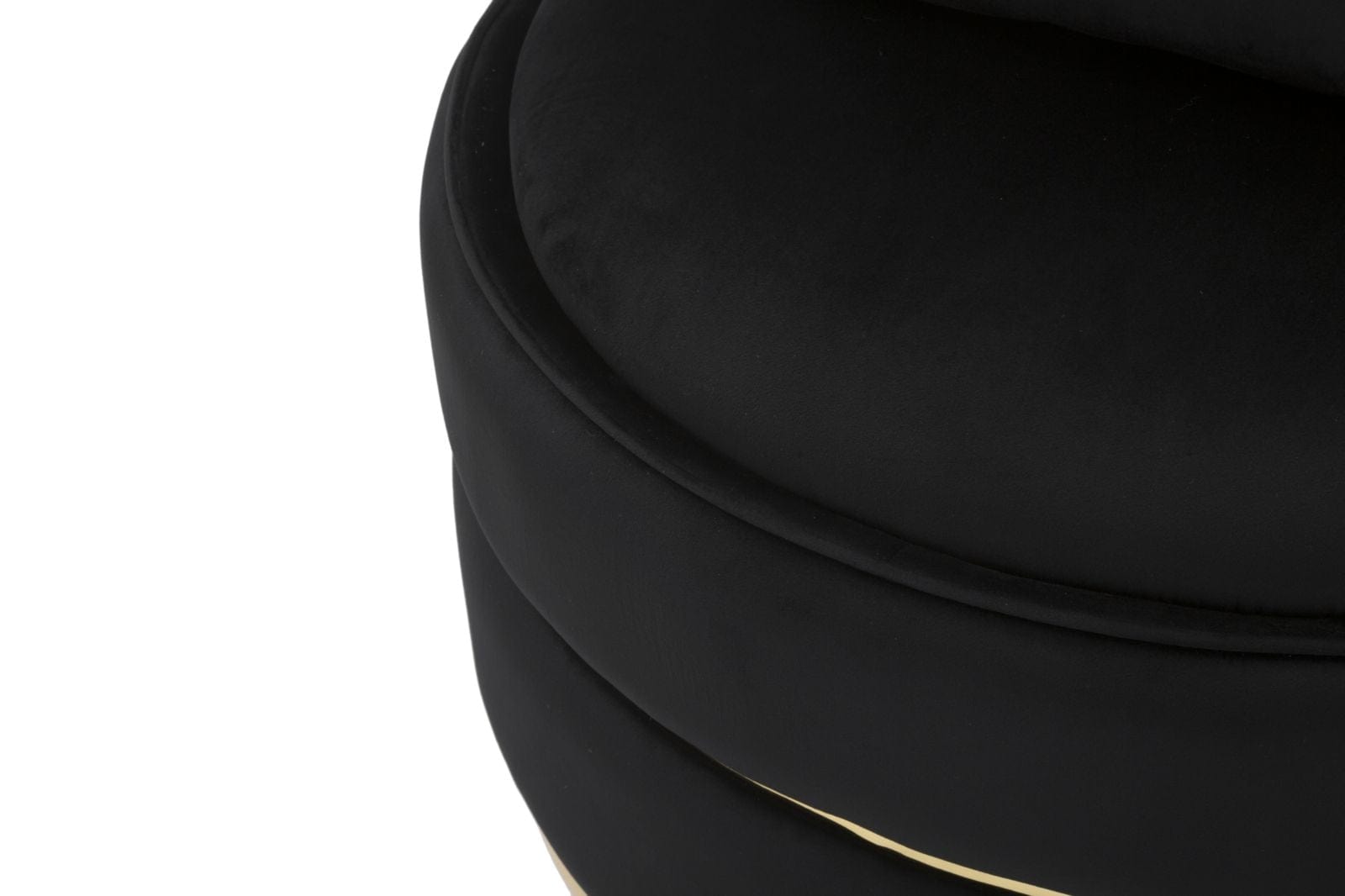 Fotoliu fix tapitat cu stofa Paris Space Velvet Negru / Auriu, l84xA84xH72 cm (8)