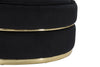 Fotoliu fix tapitat cu stofa Paris Space Velvet Negru / Auriu, l84xA84xH72 cm (7)