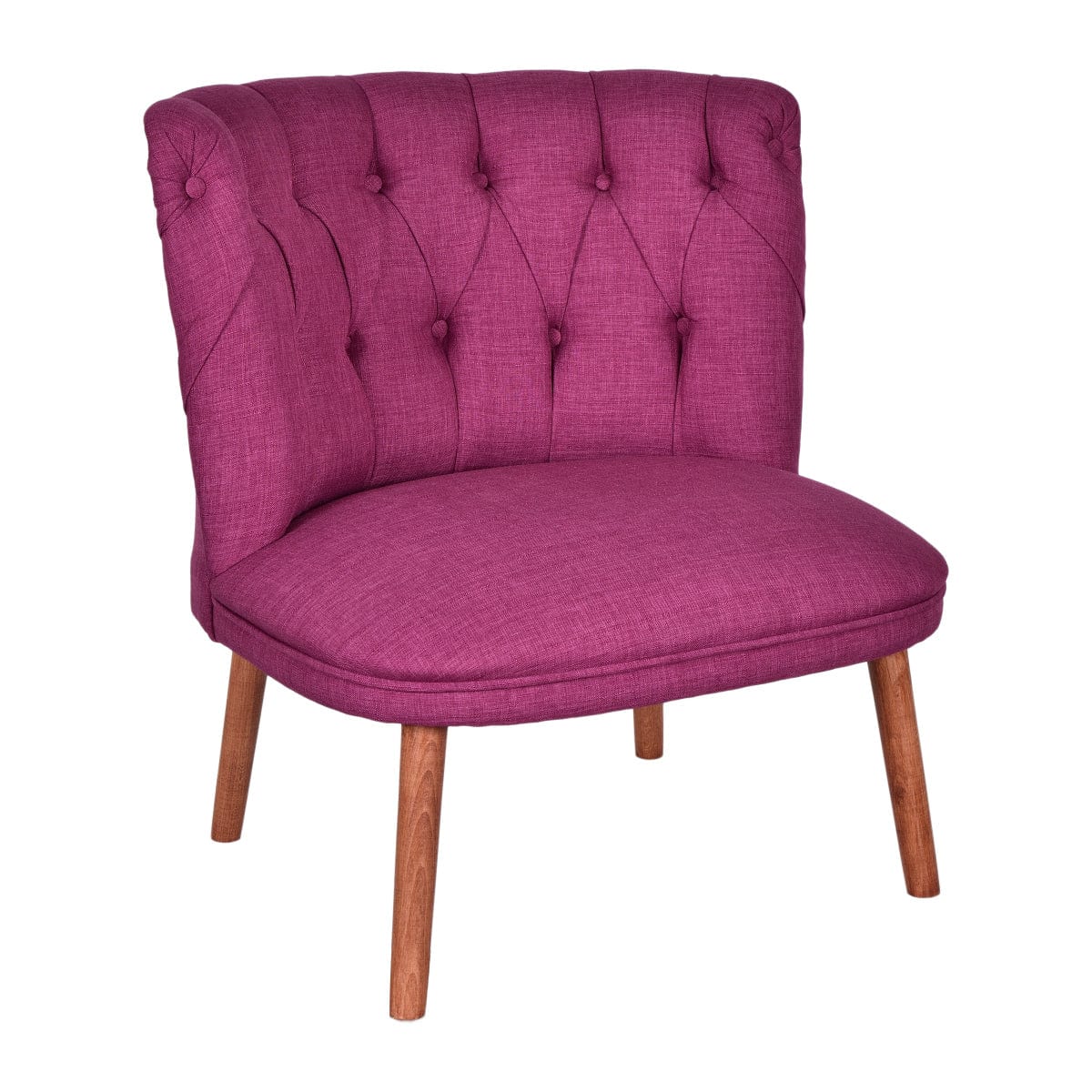 Fotoliu fix tapitat cu stofa, San Fabian Violet, l70xA78xH78 cm