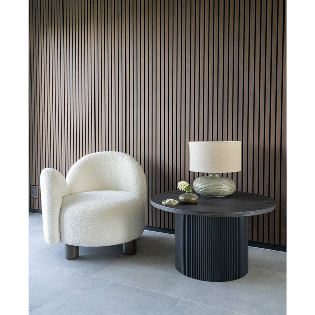 Fotoliu fix tapitat cu stofa si picioare din lemn, Honolulu L Alb / Maro, l82xA74xH73 cm (1)