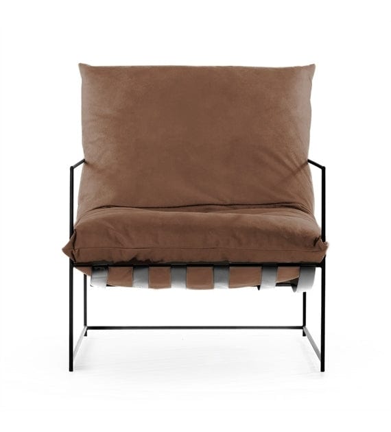 Fotoliu fix tapitat cu stofa si picioare metalice, Elton Maro / Negru, l76xA104xH85 cm (5)