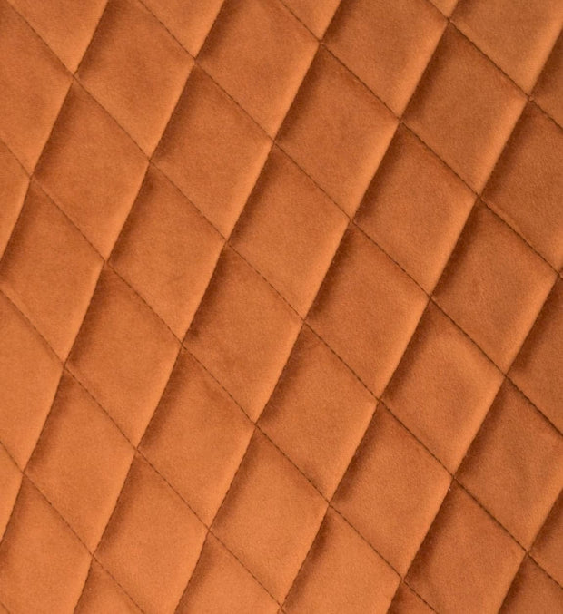 Moycor Fotoliu fix tapitat cu stofa si picioare metalice, Melissa Velvet Portocaliu / Auriu, l70xA63xH86 cm