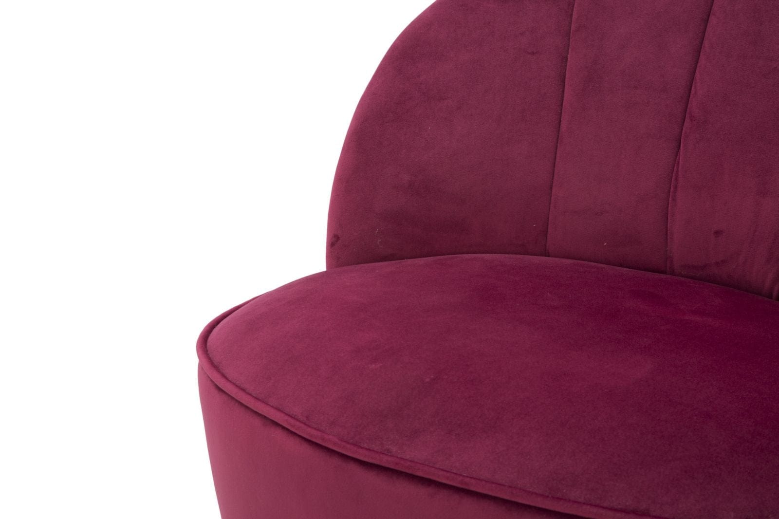 BFSummer Fotoliu fix tapitat cu stofa Sopy Velvet Bordeaux / Auriu, l67xA71xH70 cm