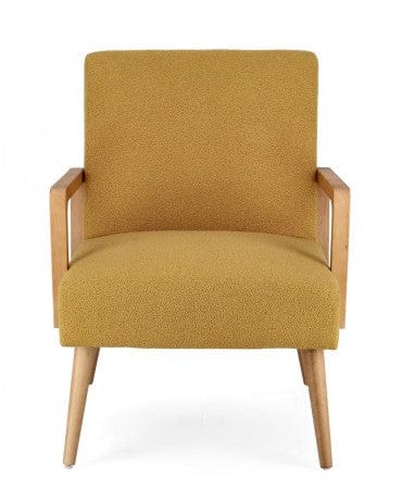 Fotoliu Fix tapitat cu stofa, Veriana Senf Mustariu / Natural, l64,5xA72xH82 cm (9)