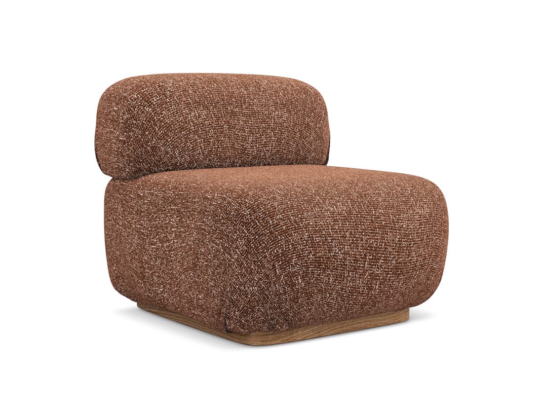 Makamii Ruginiu Fotoliu Modular tapitat cu stofa, Ailani 1S-22, l95xA80xH73 cm