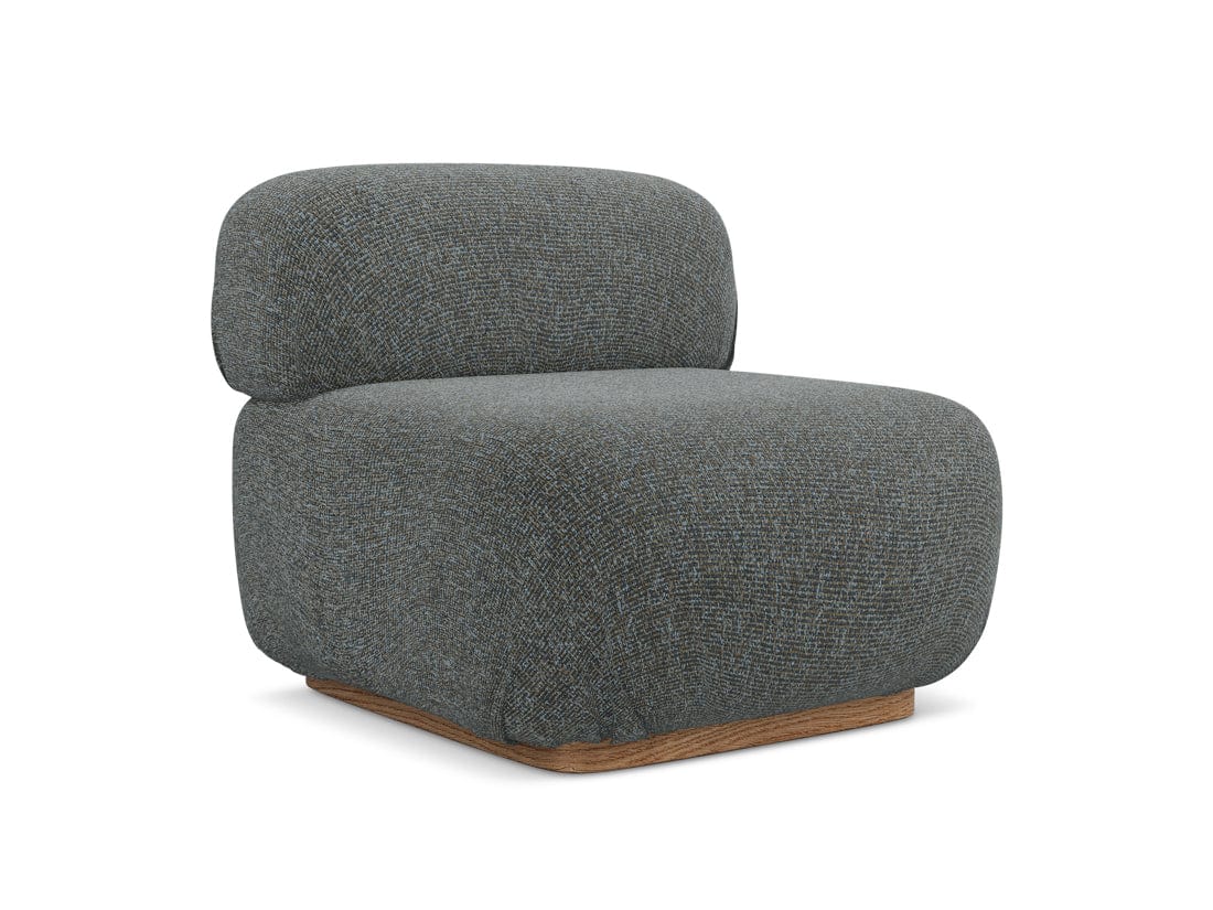 Makamii Gri Fotoliu Modular tapitat cu stofa, Ailani 1S-22, l95xA80xH73 cm