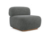 Makamii Gri Fotoliu Modular tapitat cu stofa, Ailani 1S-22, l95xA80xH73 cm