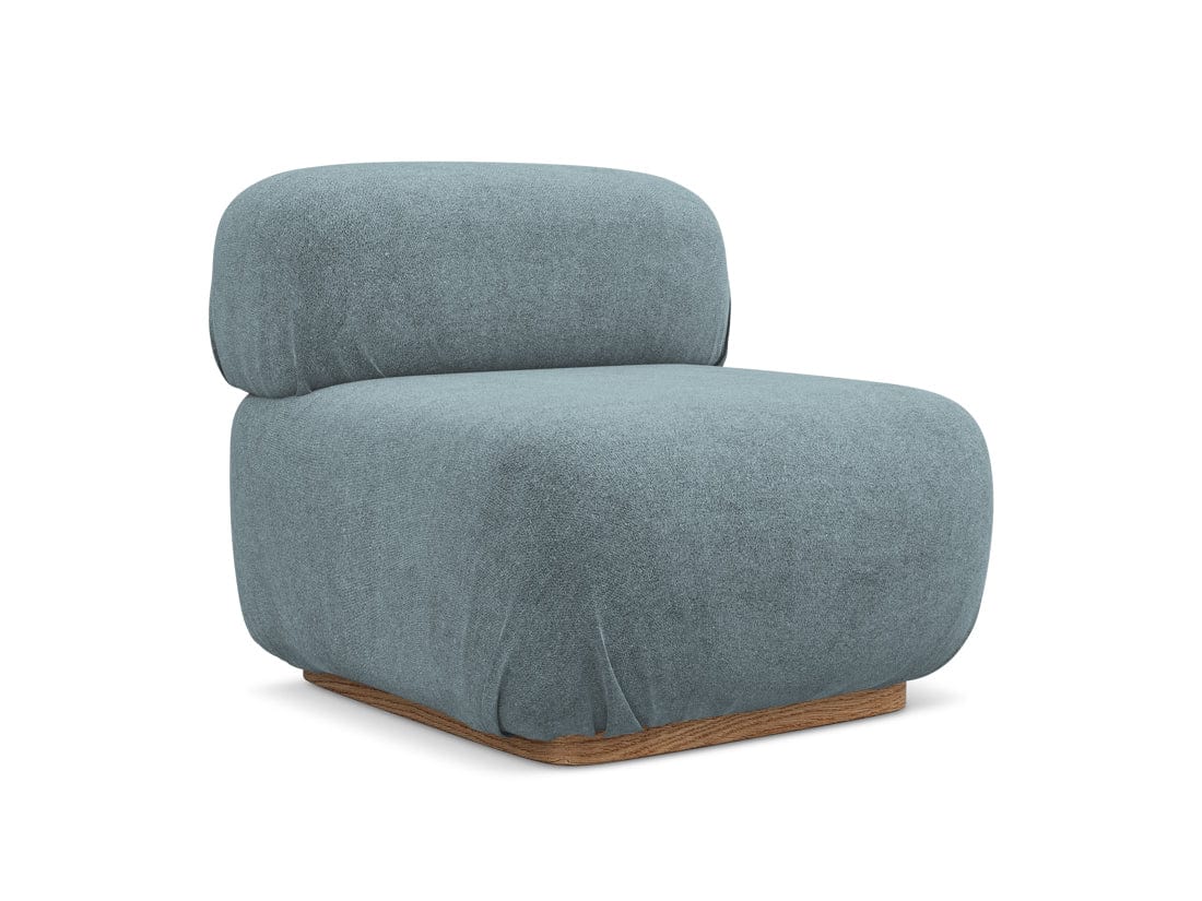 Makamii Albastru Fotoliu Modular tapitat cu stofa, Ailani 1S-7, l95xA80xH73 cm