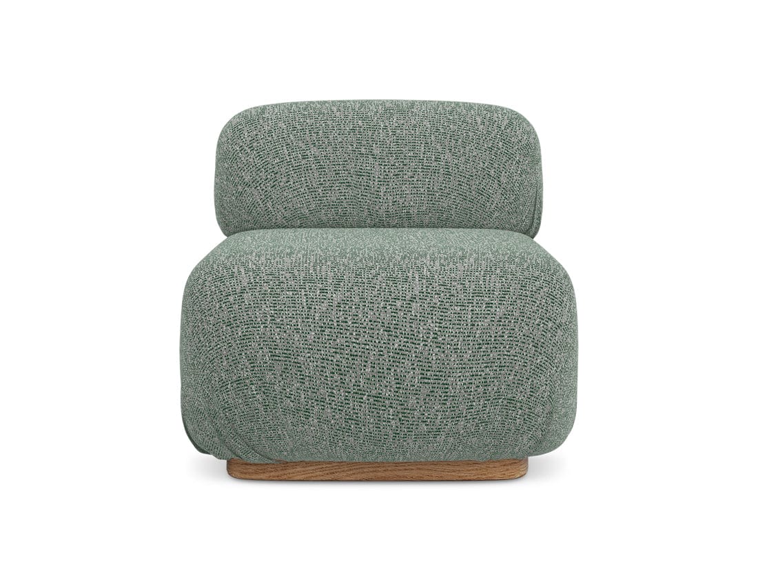 Makamii Fotoliu Modular tapitat cu stofa, Ailani 1S C10 Verde Deschis / Natural, l95xA80xH73 cm