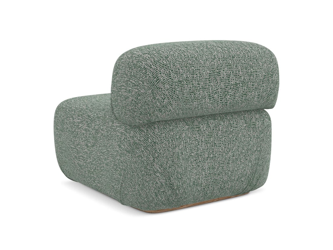 Makamii Fotoliu Modular tapitat cu stofa, Ailani 1S C10 Verde Deschis / Natural, l95xA80xH73 cm