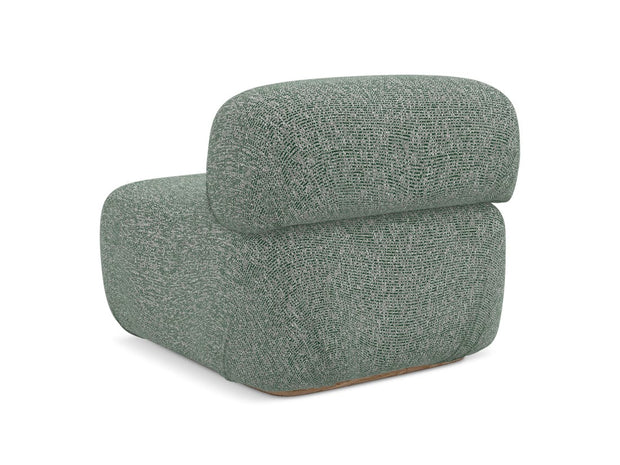 Makamii Fotoliu Modular tapitat cu stofa, Ailani 1S C10 Verde Deschis / Natural, l95xA80xH73 cm