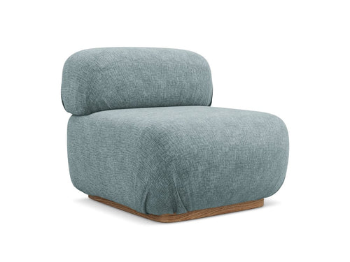 Makamii Fotoliu Modular tapitat cu stofa, Ailani 1S C11 Albastru Denim / Natural, l95xA80xH73 cm