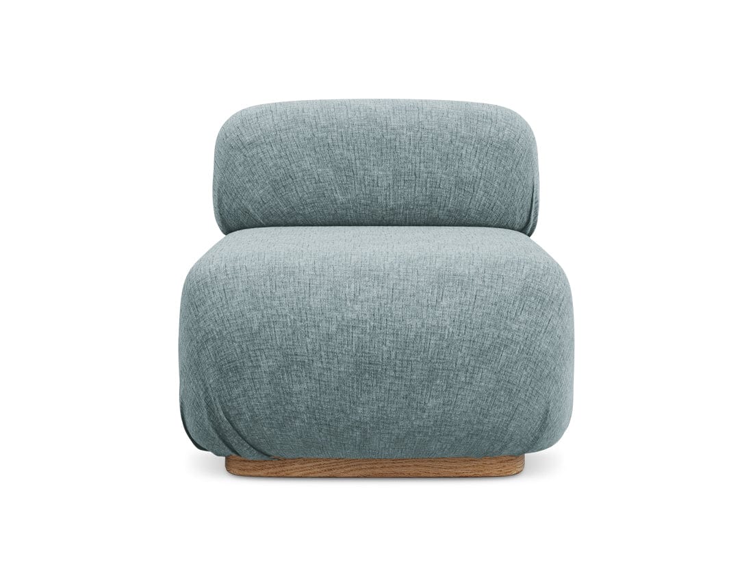 Makamii Fotoliu Modular tapitat cu stofa, Ailani 1S C11 Albastru Denim / Natural, l95xA80xH73 cm