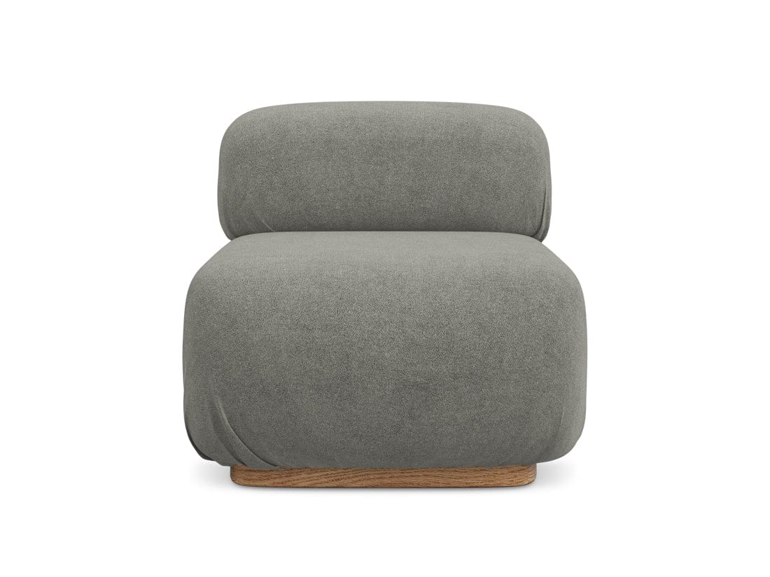 Makamii Fotoliu Modular tapitat cu stofa, Ailani 1S C18 Grej / Natural, l95xA80xH73 cm