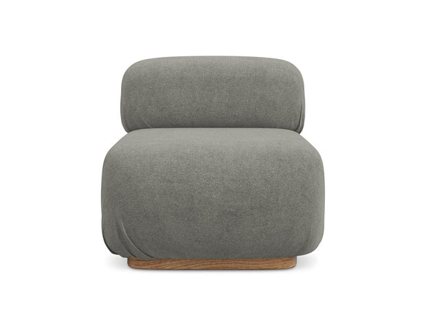 Makamii Fotoliu Modular tapitat cu stofa, Ailani 1S C18 Grej / Natural, l95xA80xH73 cm