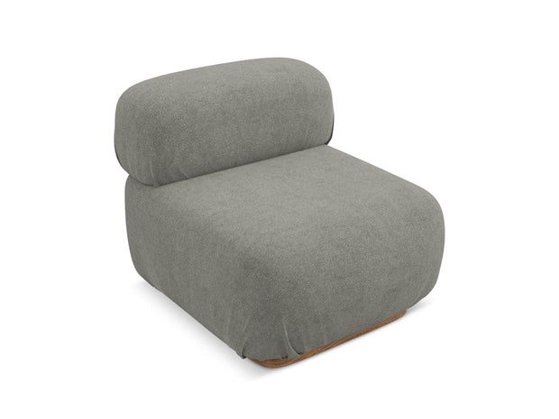 Makamii Fotoliu Modular tapitat cu stofa, Ailani 1S C18 Grej / Natural, l95xA80xH73 cm