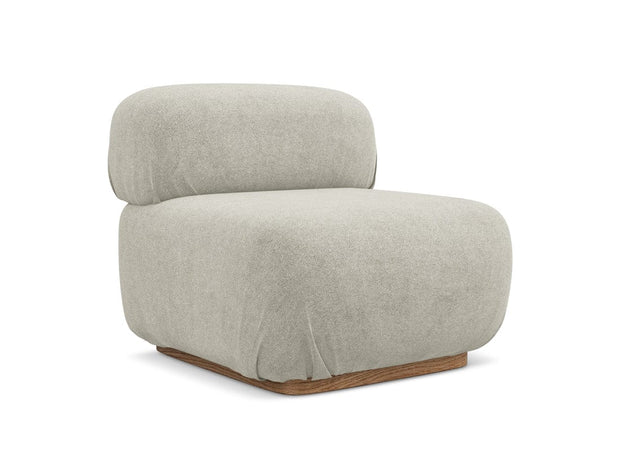 Makamii Fotoliu Modular tapitat cu stofa, Ailani 1S C5 Bej Deschis / Natural, l95xA80xH73 cm