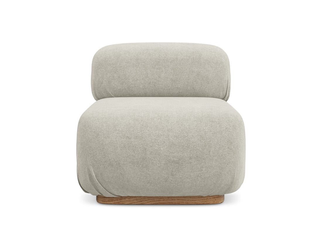 Makamii Fotoliu Modular tapitat cu stofa, Ailani 1S C5 Bej Deschis / Natural, l95xA80xH73 cm