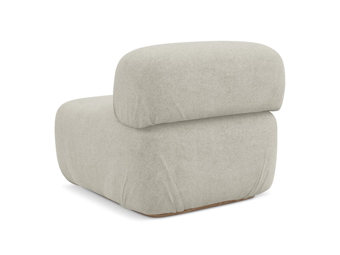 Makamii Fotoliu Modular tapitat cu stofa, Ailani 1S C5 Bej Deschis / Natural, l95xA80xH73 cm