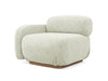 Makamii Alb Fotoliu Modular tapitat cu stofa, Ailani L1S-21, l95xA95xH73 cm