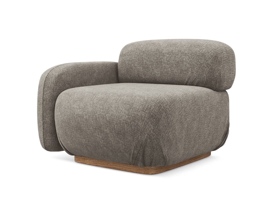 Makamii Cappuccino Fotoliu Modular tapitat cu stofa, Ailani L1S-21, l95xA95xH73 cm